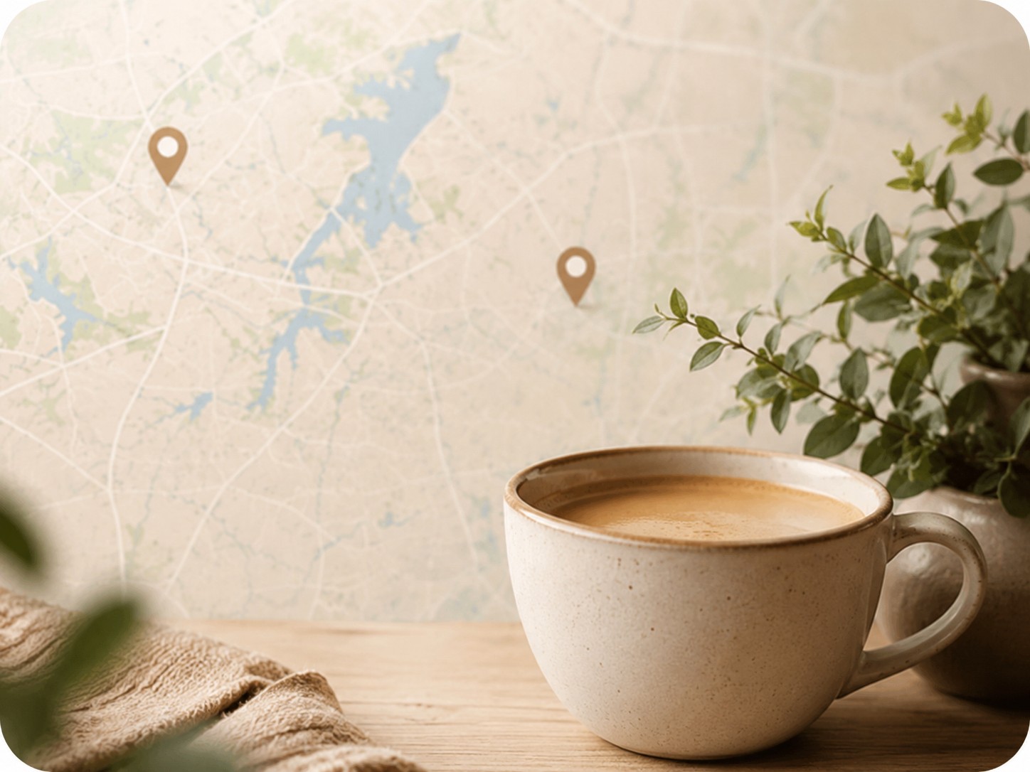 Thoughtful Stays mug and local guide styling